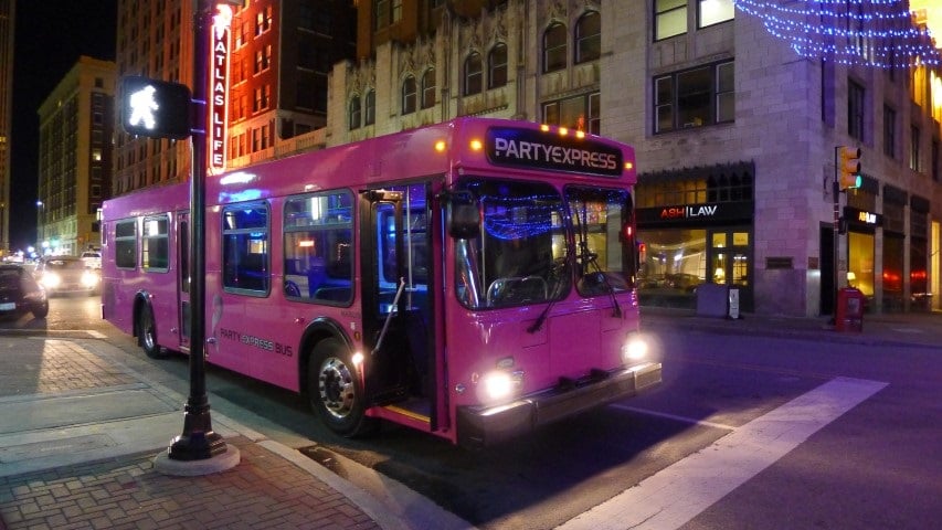 party bus light tours tulsa