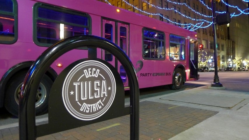 party bus light tours tulsa